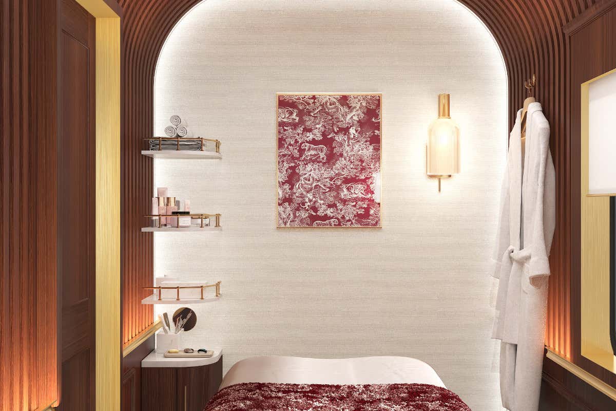 Royal Scotsman, A Belmond Train, Scotland, vagone con area massaggi Dior Spa Royal Scotsman: rituali di bellezza tra le Highlands in treno